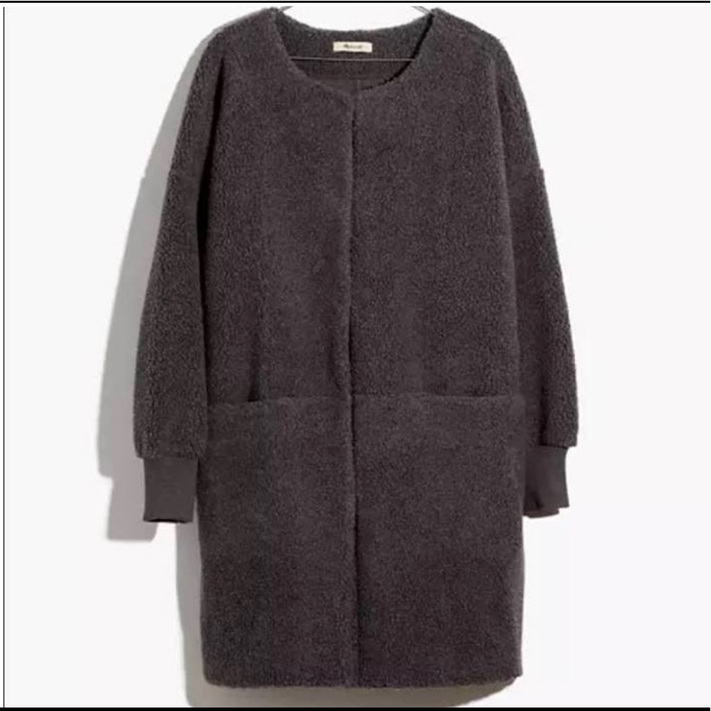 NWT Madewell Bonded Sherpa Cocoon Coat